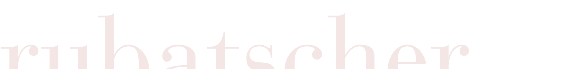 Rubatscher Schriftzug